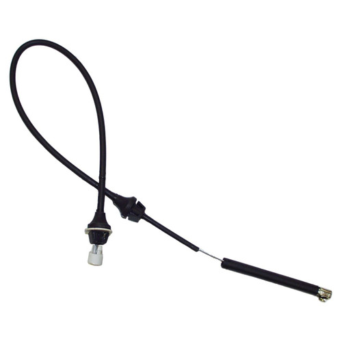 Crown Automotive J0999923 Throttle Cable for 1972-1975 Jeep CJ-5, CJ-6 w/ 3.8L or 4.2L Engine, 27-3/4" Long - Black Plastic, Rubber, Steel