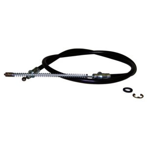 Crown Automotive 52000865 Left or Right Rear Parking Brake Cable for 1986 Jeep MJ Comanche - Black Plastic, Rubber, Steel