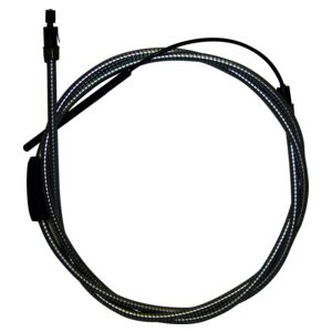 Crown Automotive 52003190 Front Parking Brake Cable for 1987-1992 Jeep MJ Comanche w/ 7' Bed, 109" Long - Black Plastic, Rubber, Steel