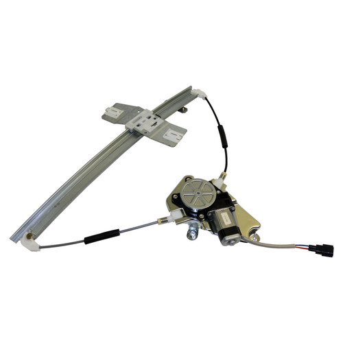 Crown Automotive 68059645AA Left Front Window Regulator 2/25/2002-2006 KJ Liberty, Motor Included - Black, Silver Metal, Plastic