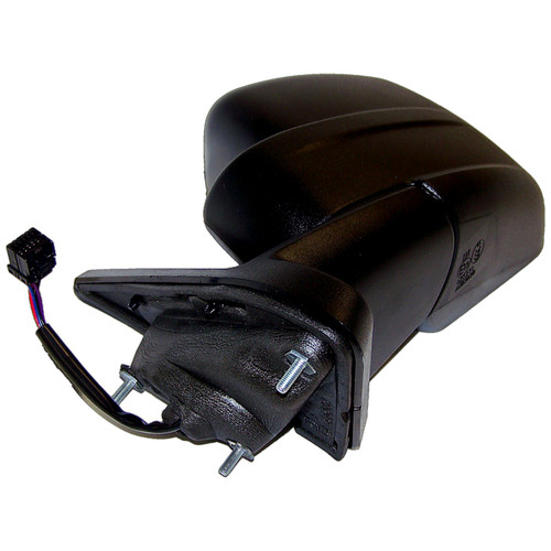 Crown Automotive 5155463AG Left Power, Heated, Manual Folding Mirror for 2007-2015 Jeep MK Patriot; Black Textured Finish