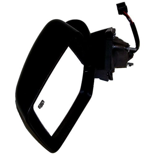 Crown Automotive 5155463AG Left Power, Heated, Manual Folding Mirror for 2007-2015 Jeep MK Patriot; Black Textured Finish