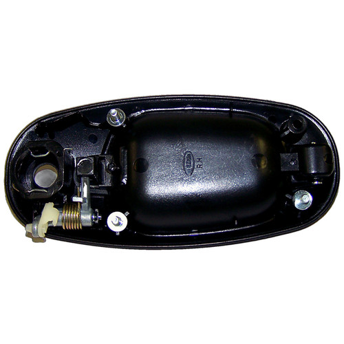 Crown Automotive QJ98SJM Right Sliding Door Handle w/ Key Hole - Black Textured Finish for 1996-1999 Dodge Caravan, Chrysler Town &