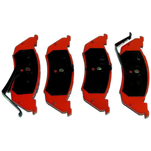 Crown Automotive 4797400TI Front Brake Pad Set for 1994-1998 Dodge Dakota, Left & Right - Black, Red Ceramic, Sold Individually