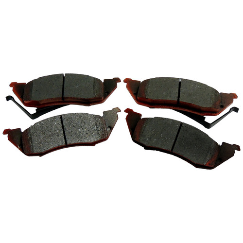 Crown Automotive 4797400TI Front Brake Pad Set for 1994-1998 Dodge Dakota, Left & Right - Black, Red Ceramic, Sold Individually