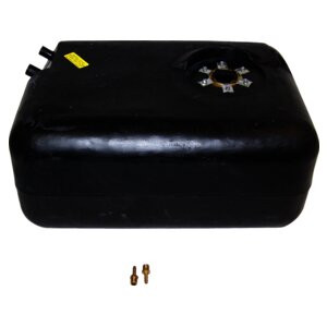 Crown Automotive 8128585PL 15 Gallon Plastic Fuel Tank for 1978-1986 Jeep CJ-5, CJ-7, CJ-8, Includes Lock Ring & O-Ring - Black Plastic