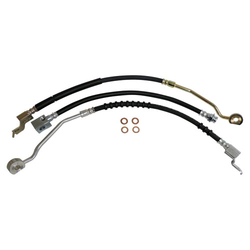 Crown Automotive BHK6 Brake Hose Kit for 2/14/1994-1995 Jeep YJ Wrangler, Includes Left & Right Front & Rear Hoses and Washers