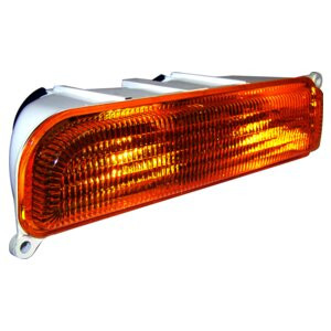 Crown Automotive 55055143 Left Front Parking Lamp for 1997-2001 Jeep XJ Cherokee, Does Not Include Bulb or Pigtail - Amber, White Plastic
