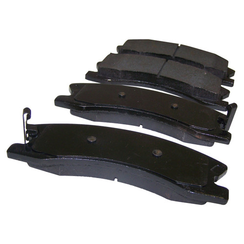 Crown Automotive 5093183AD Front Brake Pad Set for 1999-2004 Jeep WJ, WG Grand Cherokee w/ Akebono Calipers - Gray Semi-Metallic