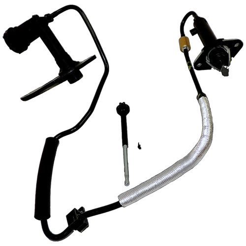 Crown Automotive 52129183AG Clutch Hydraulic Assembly for 2005-2007 Jeep KJ Liberty w/ LHD w/ 3.7L Engine, Includes Master Cylinder, Hose