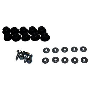 Crown Automotive 5AGRRKIT Rear Fender Flare Hardware Kit for 1984-1994 Jeep XJ Cherokee, Includes 10 push-on nuts, 10 nuts, and 4 screws