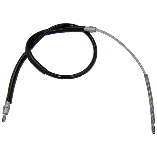 Crown Automotive 52004709 Rear Parking Brake Cable for 1990-1991 Jeep XJ Cherokee, Left or Right - Black Plastic, Rubber, Steel