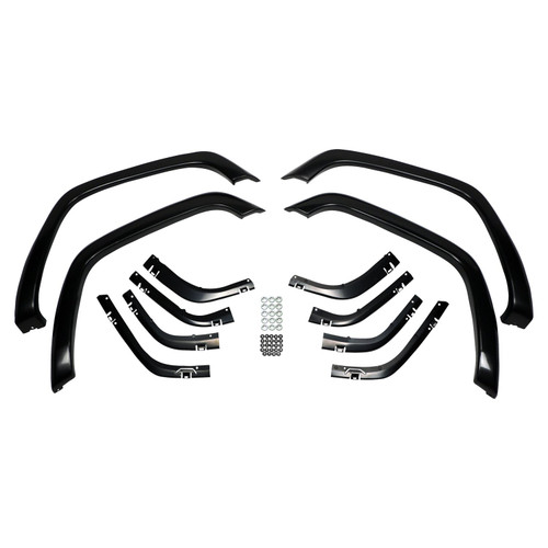 Crown Automotive 5FWKMGL Fender Flare Master Kit for 1997-2001 Jeep XJ Cherokee, Includes 4 Gloss Black Primed Fender Flares, All