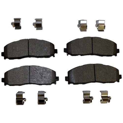Crown Automotive 68409860AA Front Brake Pad Set for 2018-2020 Jeep JL Wrangler w/ .95" Thick Front Brake Rotors, Includes Brake Pad Springs