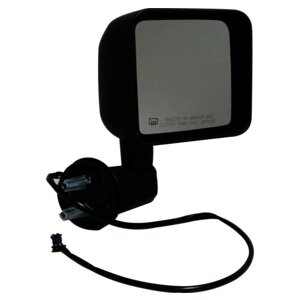 Crown Automotive 68249846AC Right Power, Heated, Manual Folding Mirror for 2015-2018 Jeep JK Wrangler; Black Textured Finish
