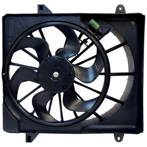 Crown Automotive 68033228AA Cooling Fan Assembly for 2008-2012 Jeep KK Liberty w/ 3.7L Engine - Black Metal, Plastic, Sold Individually