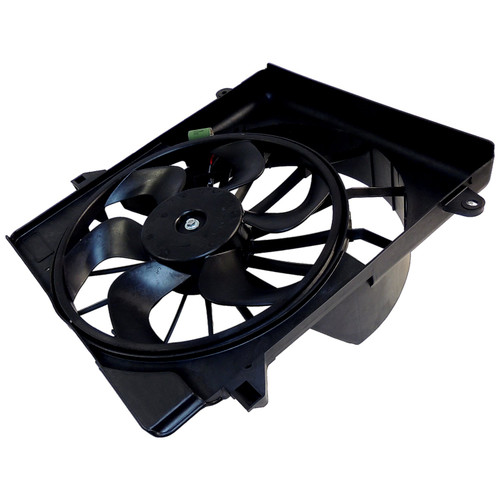 Crown Automotive 68033228AA Cooling Fan Assembly for 2008-2012 Jeep KK Liberty w/ 3.7L Engine - Black Metal, Plastic, Sold Individually
