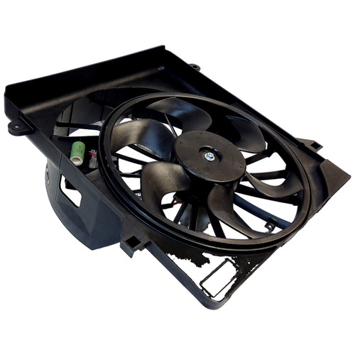 Crown Automotive 68033228AA Cooling Fan Assembly for 2008-2012 Jeep KK Liberty w/ 3.7L Engine - Black Metal, Plastic, Sold Individually