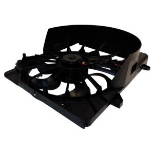 Crown Automotive 68033228AA Cooling Fan Assembly for 2008-2012 Jeep KK Liberty w/ 3.7L Engine - Black Metal, Plastic, Sold Individually