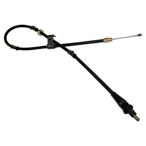 Crown Automotive 52128119AC Left Rear Parking Brake Cable 1999-2004 Jeep WJ Grand Cherokee - Black, Unpainted Plastic, Rubber, Steel