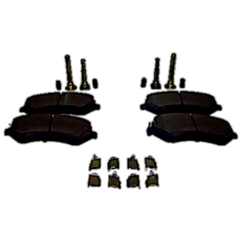 Crown Automotive 5066427MK Front Brake Pad Master Kit for 2002-2007 KJ Liberty, Includes Pad Set, Caliper Pin Kit & Pad Spring Kit