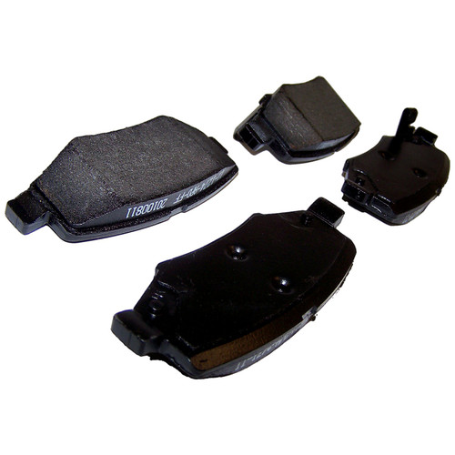 Crown Automotive 68003776AA Rear Brake Pad Set for Jeep 2007-2018 JK Wrangler and 2008-2012 KK Liberty - Gray Semi-Metallic