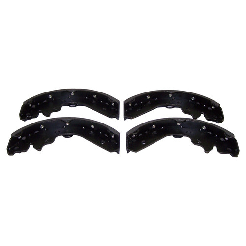 Crown Automotive 4762537 Rear Brake Shoe Set for 95-05 Dodge / Plymouth Neon w/ Rear Drum Brakes - Gray Metal, Semi-Metallic