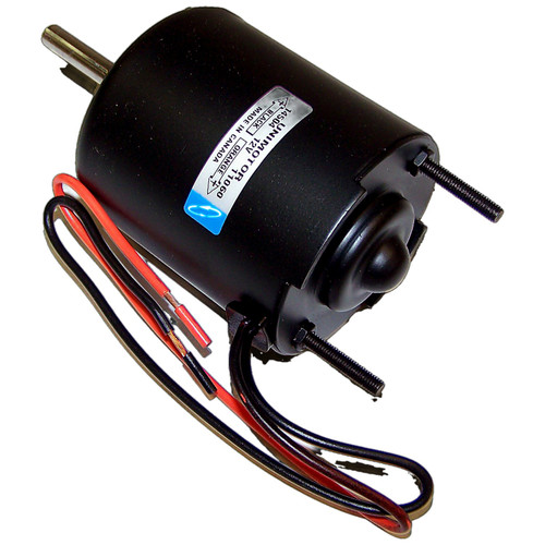 Crown Automotive J8127021 Heater Blower Motor for 1972-1977 CJ-5, CJ-6, CJ-7, 1978-1991 SJ, J-Series, 1-Speed - Black Metal, Plastic