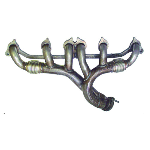 Crown Automotive 4883385 Exhaust Manifold w/ Flex Bellows for Jeep 1991-1999 TJ, YJ Wrangler 1993-1998 ZJ Grand Cherokee, 1991-1999 XJ