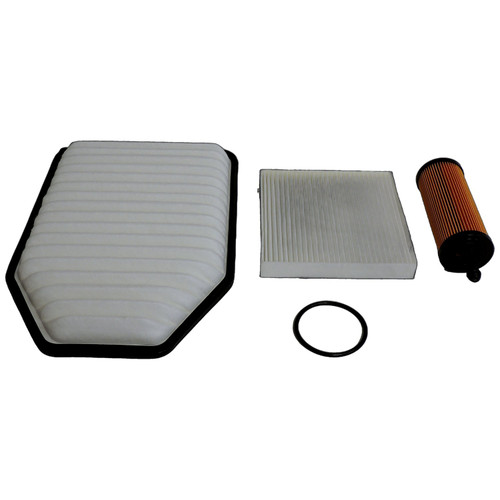 Crown Automotive MFK24 Master Filter Kit for 2014-2018 Jeep JK Wrangler w/ 3.6L Engine Includes Air, Oil, and Cabin Air Filter