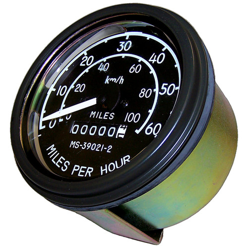 Crown Automotive 640131 Speedometer Gauge - Fits 1945-1956 Jeep CJ-2A, CJ-3A, CJ3B