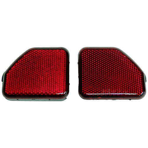 Crown Automotive 68281936K Rear Fascia Reflector Set for 2018+ Jeep JL Wrangler, Red Plastic - Red Plastic