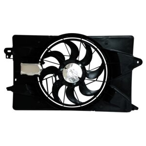 Crown Automotive 68197298AB Cooling Fan Assembly for Jeep 2014-2018 KL Cherokee w/ 2.4L Engine w/ Single Cooling Fan Assembly