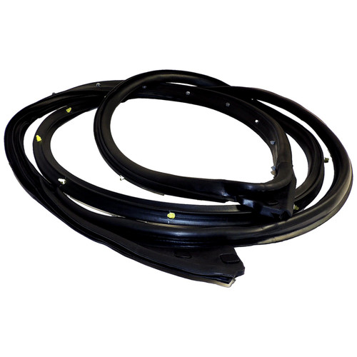 Crown Automotive 55399212AD Right Front Door Weatherstrip for 2011-2022 Jeep WK Grand Cherokee - Black Rubber, Sold Individually