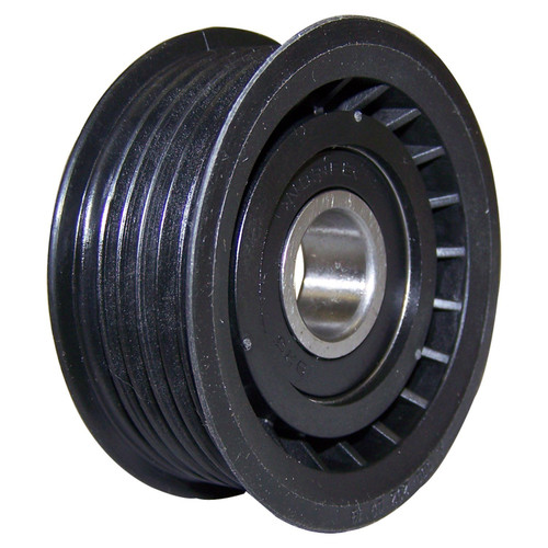 Crown Automotive 5080246AA Drive Belt Tensioner Pulley for 2003-2004 WG Jeep Grand Cherokee w/ 2.7L Diesel Engine - Black Plastic, Steel