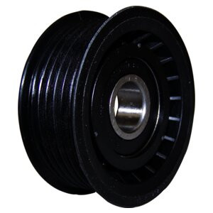 Crown Automotive 5080246AA Drive Belt Tensioner Pulley for 2003-2004 WG Jeep Grand Cherokee w/ 2.7L Diesel Engine - Black Plastic, Steel