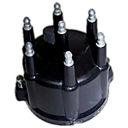 Crown Automotive 56026702 Distributor Cap for Various 92-03 Dodge Ram Van, Dakota, Ram & Durango w/ 3.9L - Black Metal, Plastic