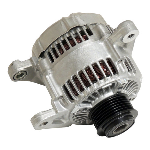 Crown Automotive 56044530AC 124 Amp Alternator for Jeep 2003-2006 TJ Wrangler or 2002-2005 KJ Liberty w/ 2.4L Engine - Aluminum, Steel
