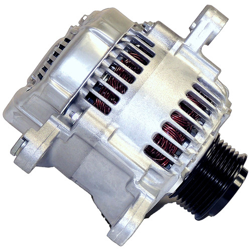 Crown Automotive 56044530AC 124 Amp Alternator for Jeep 2003-2006 TJ Wrangler or 2002-2005 KJ Liberty w/ 2.4L Engine - Aluminum, Steel