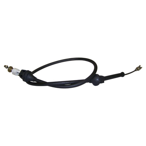 Crown Automotive 52040430 Throttle Cable for 1987-1990 Jeep YJ Wrangler w/ 2.5L Carbureted Engine - Black Plastic, Rubber, Steel