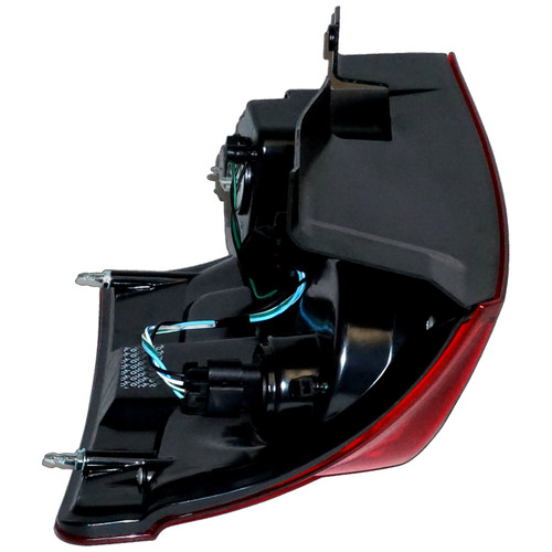 Crown Automotive 5182535AD Left Tail Lamp for 2011+ RT Dodge Grand Caravan, Red Plastic - Black, Clear, Red Plastic, Sold Individually