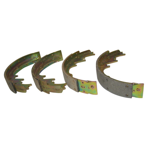 Crown Automotive J8124580 Front Brake Shoe Set for 1974-1976 Jeep SJ, J-Series w/ Front Drum Brakes - Zinc Metal
