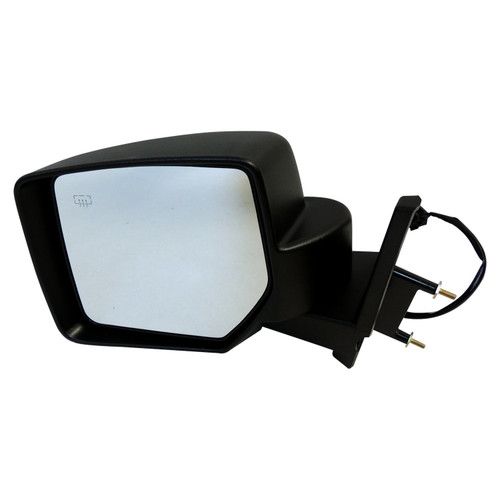 Crown Automotive 5155459AK Left Power, Heated, Manual Folding Mirror for 2011-2015 Jeep MK Patriot; Black Textured Finish