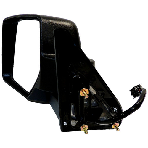 Crown Automotive 5155459AK Left Power, Heated, Manual Folding Mirror for 2011-2015 Jeep MK Patriot; Black Textured Finish