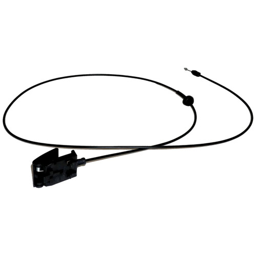 Crown Automotive 68032581AD Hood Release Cable for 2011-2022 Jeep WK Grand Cherokee - Black, White Plastic, Steel, Sold Individually