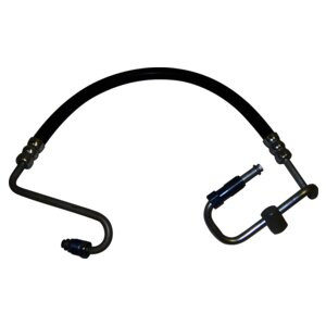 Crown Automotive 52088548AB Power Steering Pressure Hose for 1997-2002 Jeep TJ Wrangler w/ LHD, w/ 2.5L Engine - Black, Silver Metal, Rubber