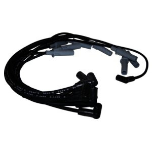 Crown Automotive 4728190 Ignition Wire Set for 1993-1998 ZJ, ZG Grand Cherokee w/ 5.2L or 5.9L Engines - Black, Silver Metal, Rubber