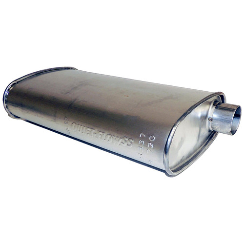 Crown Automotive E0021337 Muffler for 97-00 Jeep TJ Wrangler w/ 2.5L or 4.0L Engine - Steel, Sold Individually