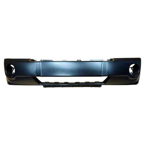 Crown Automotive 5159130AA Primed Front Fascia for 2005-2007 WK Grand Cherokee w/o SRT8 Package w/o Chrome Insert - Black Plastic