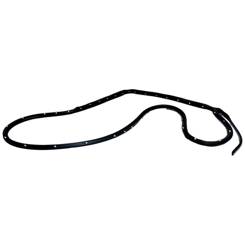 Crown Automotive 55399215AF Left Rear Door Weatherstrip for 2011-2022 Jeep WK Grand Cherokee - Black Rubber, Sold Individually